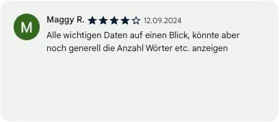 Bewertung