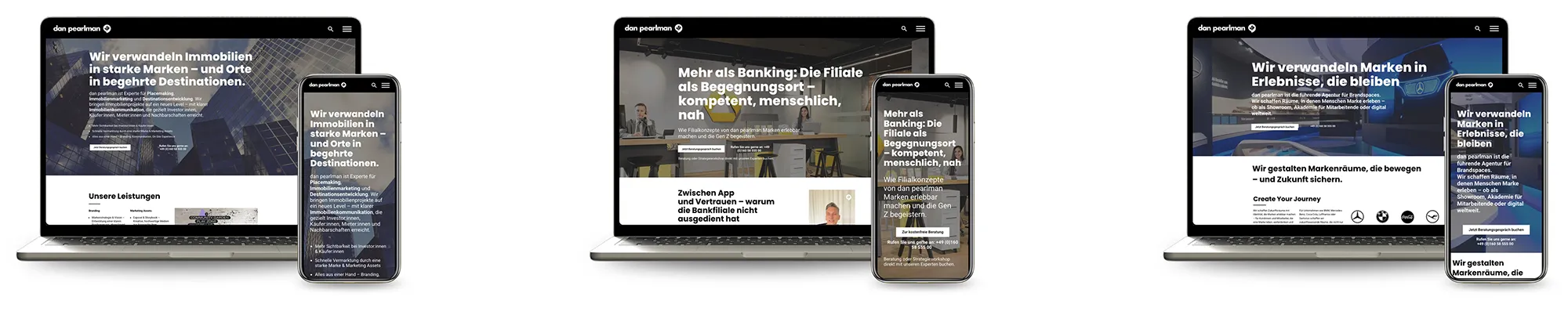 Webdesign Referenz danpearlman, Berlin