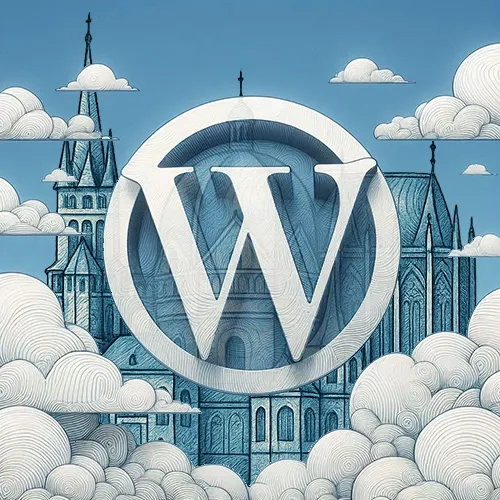 Wordpress Agentur Aachen: Erfahrung seit 2004 (Bild mit WordPress Logo)